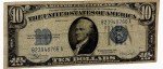 1934 Ten Dollar Silver Certificate Blue Seal Note