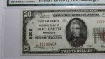 $20 1929 Blue Earth MN National Currency Note