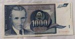 Yugoslavia 1000 Dinara 1991 Blue Note Currency