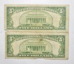 1934 $5 Blue Seal Silver Certificate Lot 2