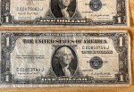 7 Antique 1935 D $1 Silver Certificate Notes