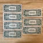 7 Antique 1935 D $1 Silver Certificate Notes