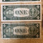 7 Antique 1935 D $1 Silver Certificate Notes