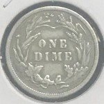 1916 U.S. Barber Dime - Very Fine