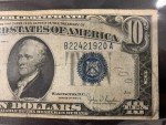 1934 Ten Dollar Silver Certificate Blue Seal Note