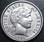 1908-P Barber Dime - Uncirculated Coin