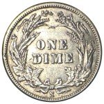 1905-S U.S. Silver Barber Dime - Cleaned