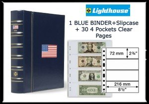 Blue Flag Currency Album with Slipcase for Notes