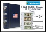 Blue Flag Currency Album with Slipcase for Notes