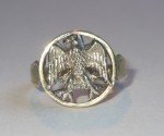 10K Gold Men's American Eagle Ring, Size 7