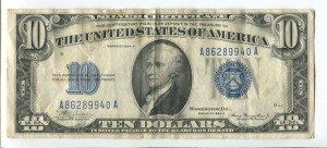 1934-A $10 Blue Seal Silver Certificate Note