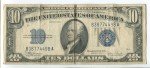 1934-C $10 Blue Seal Silver Certificate Note
