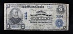 1902 $5 National Currency Blue Seal Note