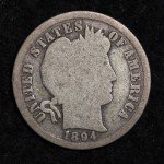 1894 Silver Barber Dime - Great Addition!