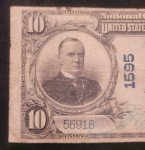 1905 $10 Blue Seal Lyons/Treat Bank Note