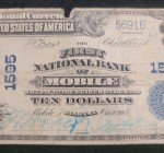 1905 $10 Blue Seal Lyons/Treat Bank Note
