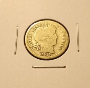1913 S Barber Dime - Rare Low Mint Coin