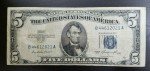 1953 Blue Seal $5 Silver Certificate Bill