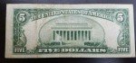 1953 Blue Seal $5 Silver Certificate Bill