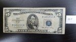 1953 Blue Seal $5 Silver Certificate Bill