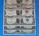 Vintage US Currency Lot with Silver Certificates