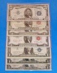 Vintage US Currency Lot with Silver Certificates