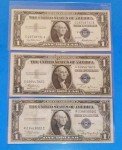 Vintage US Currency Lot with Silver Certificates