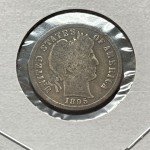 1895-S Silver Barber Dime 10 Cent Coin
