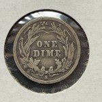 1895-S Silver Barber Dime 10 Cent Coin