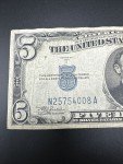 1934C $5 Blue Seal Silver Certificate Note