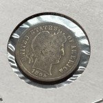 1895-S Silver Barber Dime 10 Cent Coin