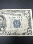 1934C $5 Blue Seal Silver Certificate Note