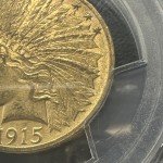 1915 $10 Gold Indian Eagle Coin - Rare