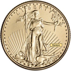 1/10 oz American Gold Eagle Coin - Random Year