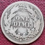 1896 S Barber Dime - 10 Cent Coin