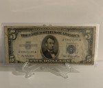1953 Blue $5 Silver Dollar Note