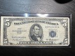 1953 $5 Blue Seal Silver Certificate Note