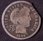 1896 Barber Dime Coin for Collectors