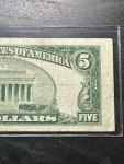 1953 $5 Blue Seal Silver Certificate Note