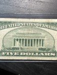 1953 $5 Blue Seal Silver Certificate Note