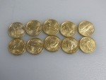 Set of 10 Gold 2024 1/10 oz American Eagle Coins