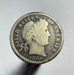 1898 Barber Dime 90% Silver Coin