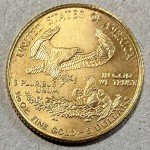 1999 Gold American Eagle $5 1/10 oz Coin