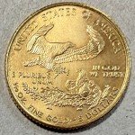 1999 Gold American Eagle $5 1/10 oz Coin