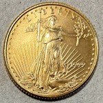 1999 Gold American Eagle $5 1/10 oz Coin