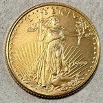 1999 Gold American Eagle $5 1/10 oz Coin