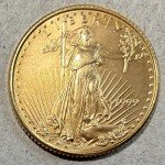 1999 Gold American Eagle $5 1/10 oz Coin