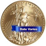 $50 American Gold Eagle 1 oz Coin - Random Year