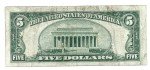 1934 $5 Blue Seal Silver Certificate Note