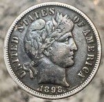 1898-O Barber Dime - Fine Condition